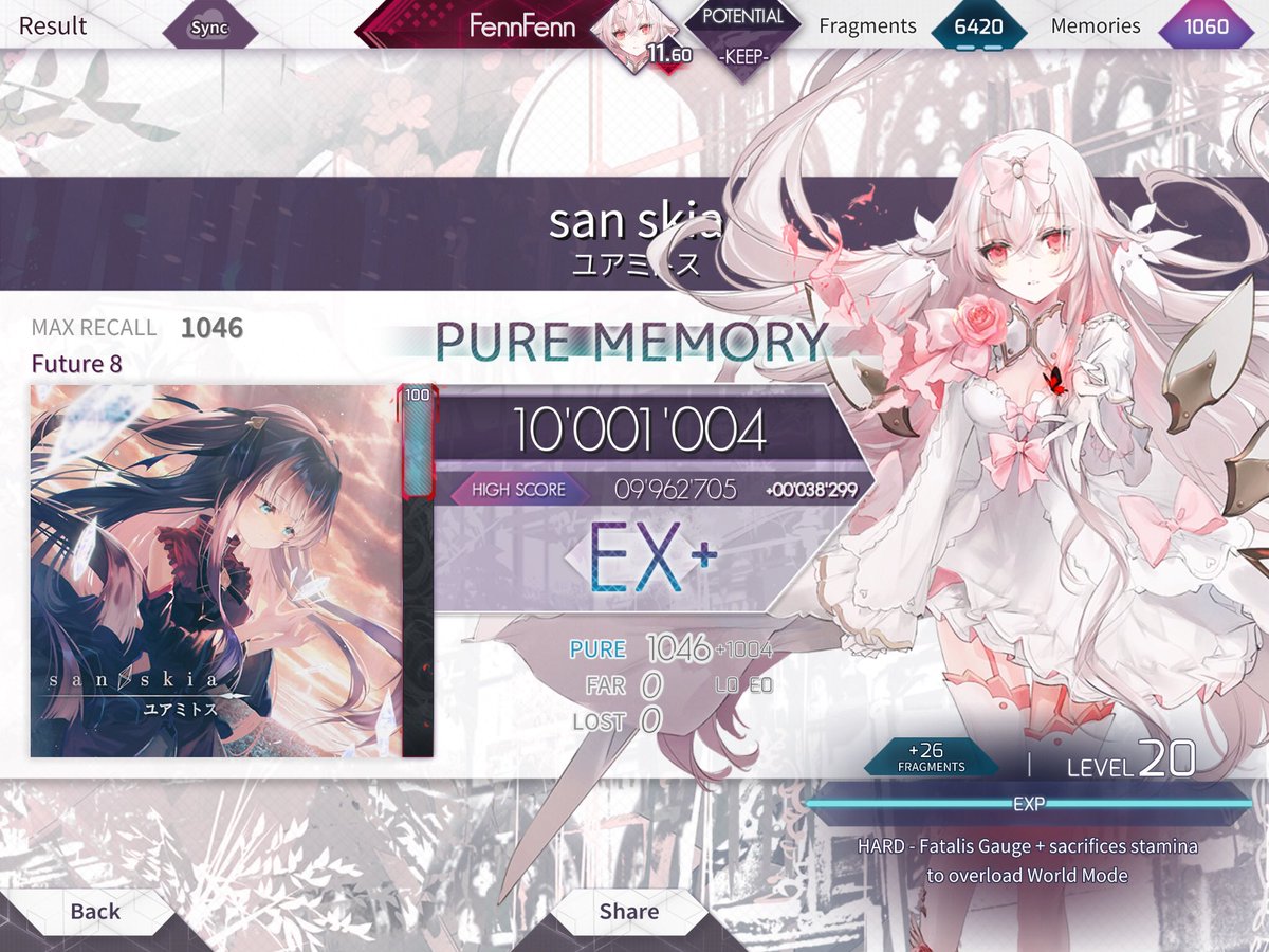 ShifuReslia's tweet photo. 2 GOD plays today
wtf
im so tired now though
#arcaea #purememory #arcaeaPM #rhythmgame https://t.co/IzYQJwzkMw