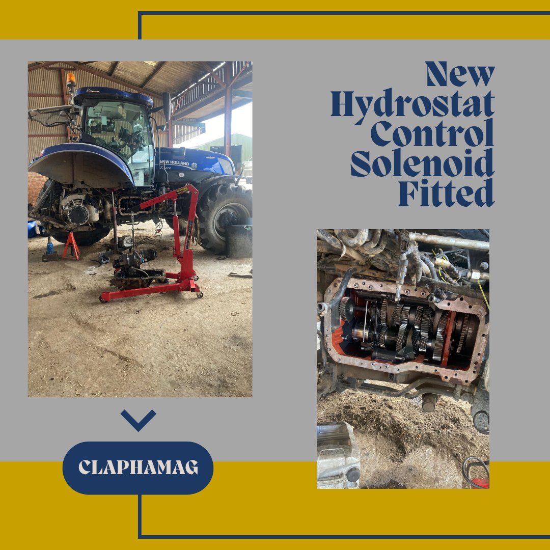 ClaphamAgricul1's tweet image. New Hydrostat Control Solenoid Fitted

#ClaphamAg #suppliedandfitted #tractor #newholland