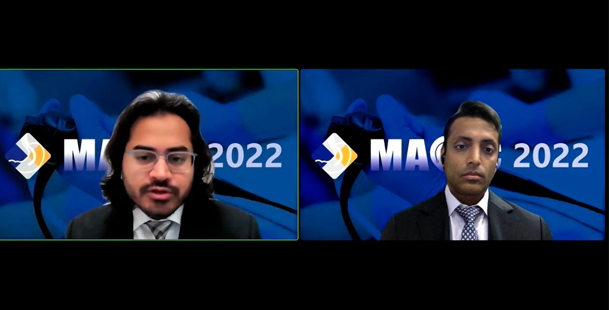 magicendoscopy's tweet photo. #MAGIC2022 #Endoscopy #Gastroenterology
#Gastrointestinal
#Pancreas

Our amazing moderators Dr. Prashant Kedia and Dr. Nikhil Kumta
@PrashantKediaMD 
@NikhilKumtaMD https://t.co/kBvKvq8dme