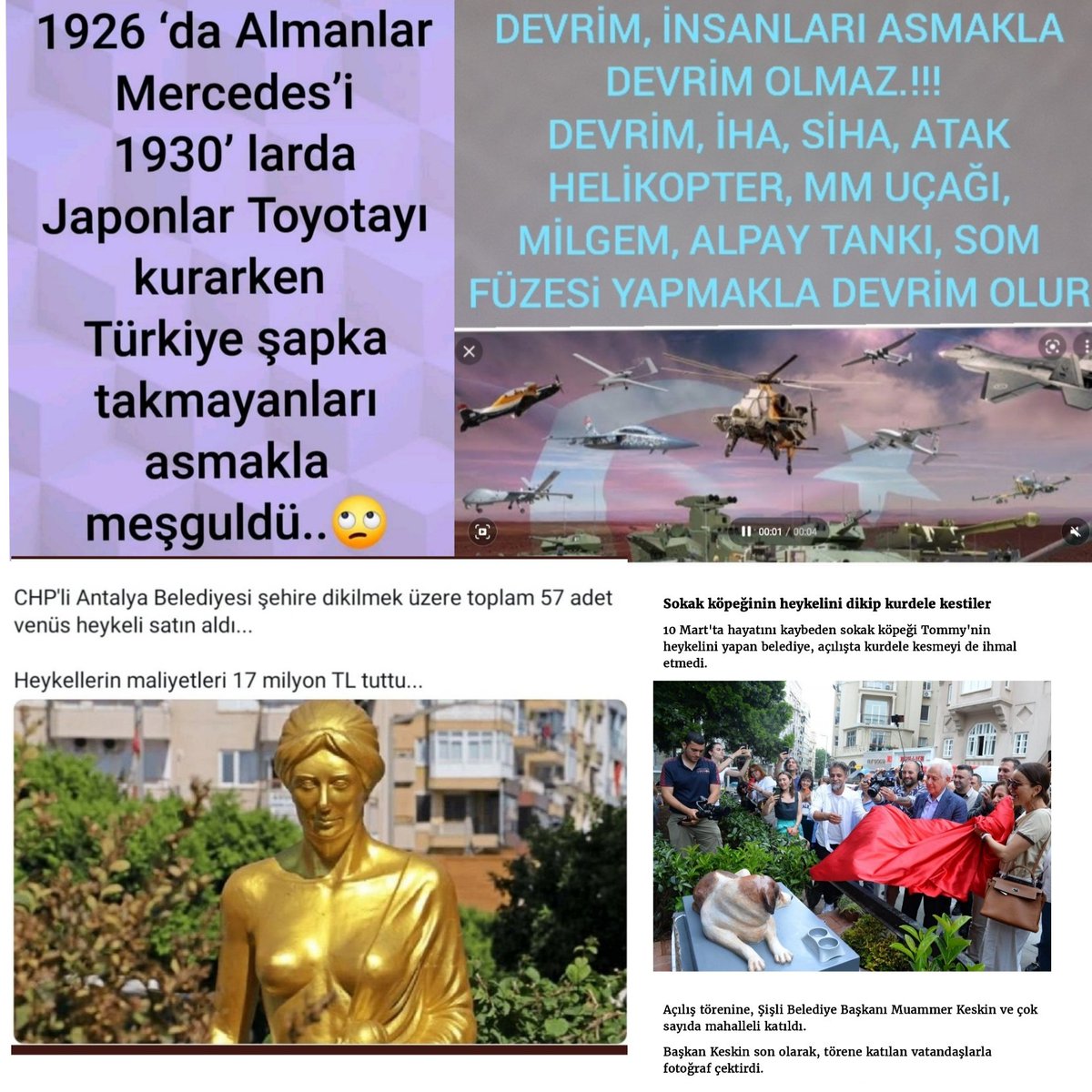 millibeka06's tweet photo. EY #CHP,AB UZAYA GİDERKEN SİZLER BU ÜLKEDE ADAM ASMAKLA VE HEYKEL YAPMAKLA MEŞGULDUNUZ
BU HEYKELLERE VERDİĞİNİZ PARALARLA BİR TANE UÇAK FABRİKASI KURABİLİRDİNİZ
TÜRKİYE AVRUPA'NIN 50 SENE GERİSİNDE OLMASININ SEBEBİ SİZLERSİNİZ
DARAĞACINDAN BAŞKA BİR TANE DİKİLİ AĞACINIZI VAR MI https://t.co/A5tnQz1LOl