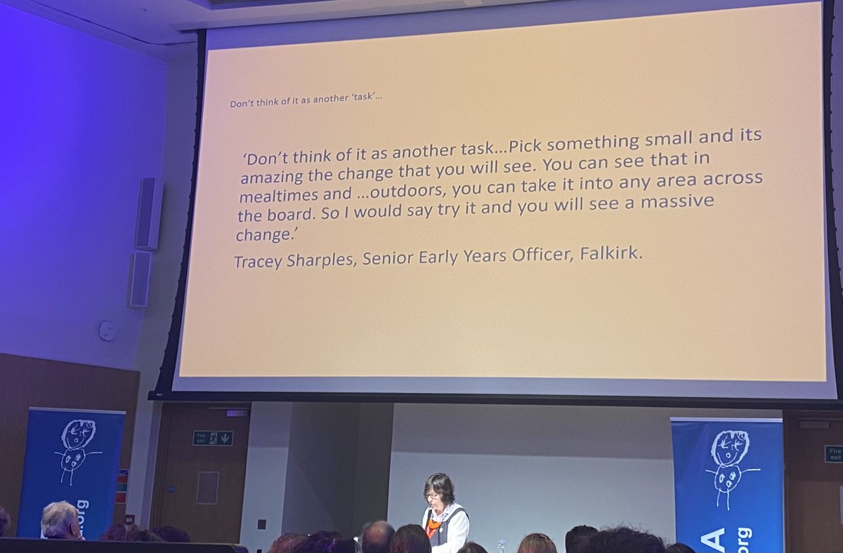 DonnaGreenx's tweet photo. An outstanding keynote from @WestrayAlison at #EECERA
BIG thank you for the #Falkirk shout out 🙌
An amazing journey: we have been privileged to be part of: fusing research with practice 💗#MakingaDifference
#SlowPractice #FroebelianPrinciples @FalkirkFroebel @FroebelTrust https://t.co/IxIUl1gVAZ
