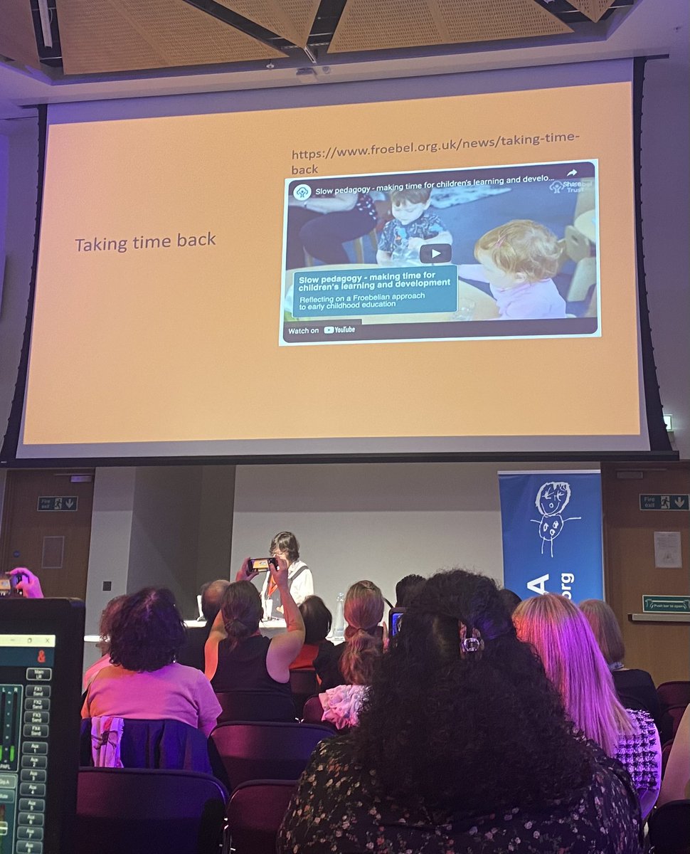 DonnaGreenx's tweet photo. An outstanding keynote from @WestrayAlison at #EECERA
BIG thank you for the #Falkirk shout out 🙌
An amazing journey: we have been privileged to be part of: fusing research with practice 💗#MakingaDifference
#SlowPractice #FroebelianPrinciples @FalkirkFroebel @FroebelTrust https://t.co/IxIUl1gVAZ
