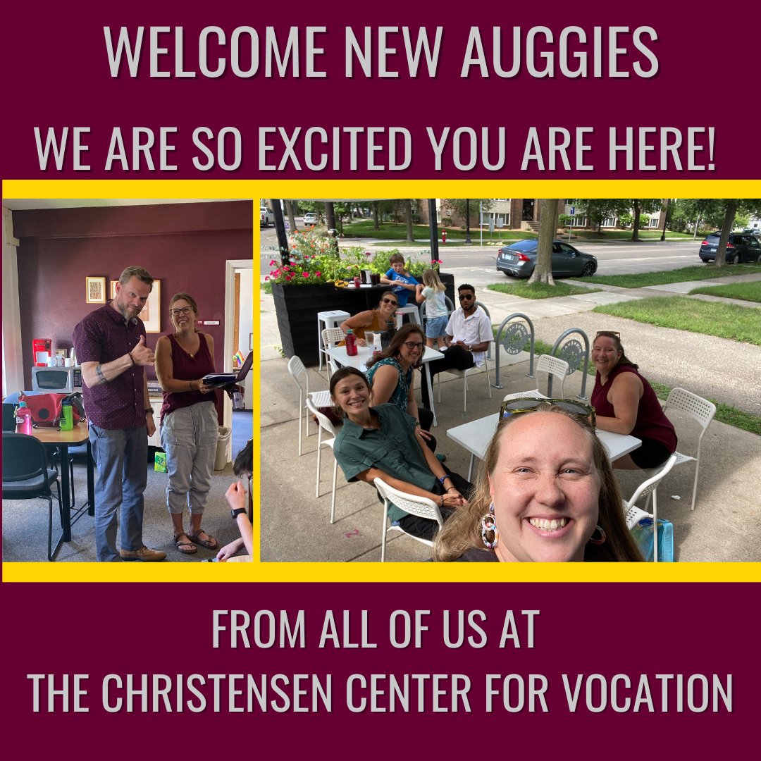 HubRiverside's tweet photo. Welcome new #Auggies to @augsburguniversity! We look forward to getting to know you all this year. You are always welcome to stop by at Memorial Hall 233 for coffee or snacks and to visit! https://t.co/A2ifDcHubZ
