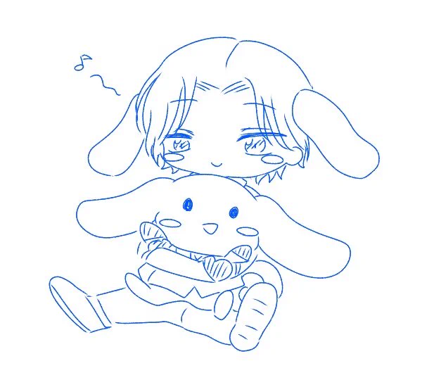コラボ可愛いね隣に暦君も描く 
