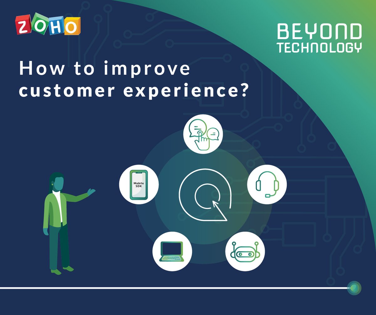 BeyondTechGlobl's tweet photo. Read the article to learn five ways to improve customer experience with Zoho SalesIQ: https://t.co/bogLAReKHW  👈

#ZohoSalesIQ #CustomerExperience #ChatTriggers #CustomerSupport #Automation #AnswerBot #MultiDevice https://t.co/bzc10ZYfTG