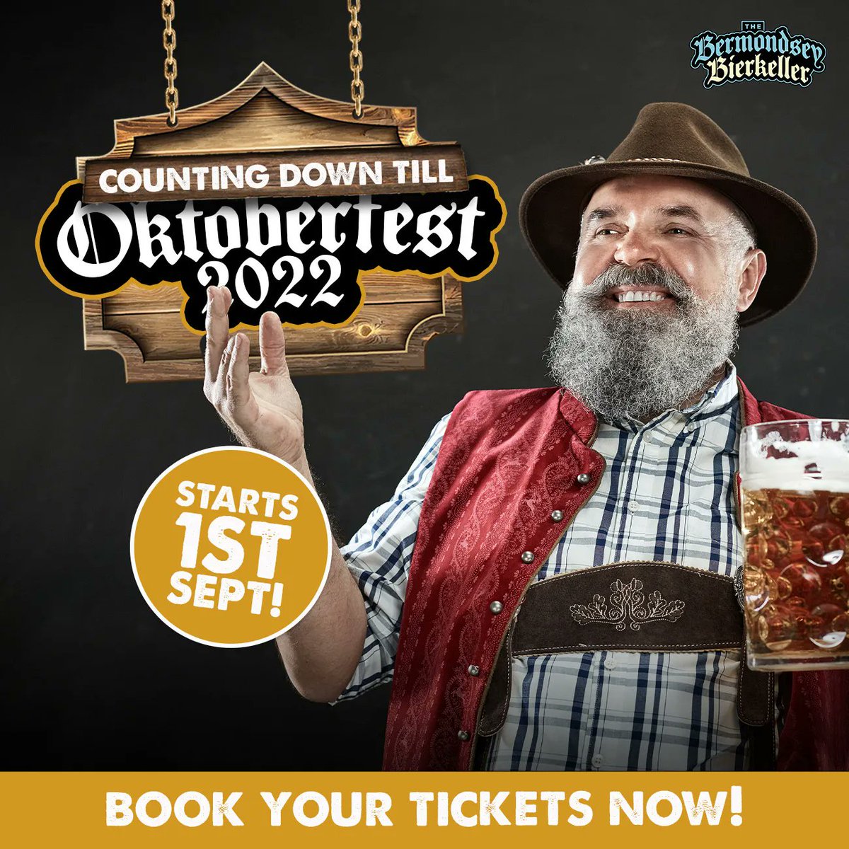 Not long now 'til the start of Oktoberfest! Who's joining us?! 🍻