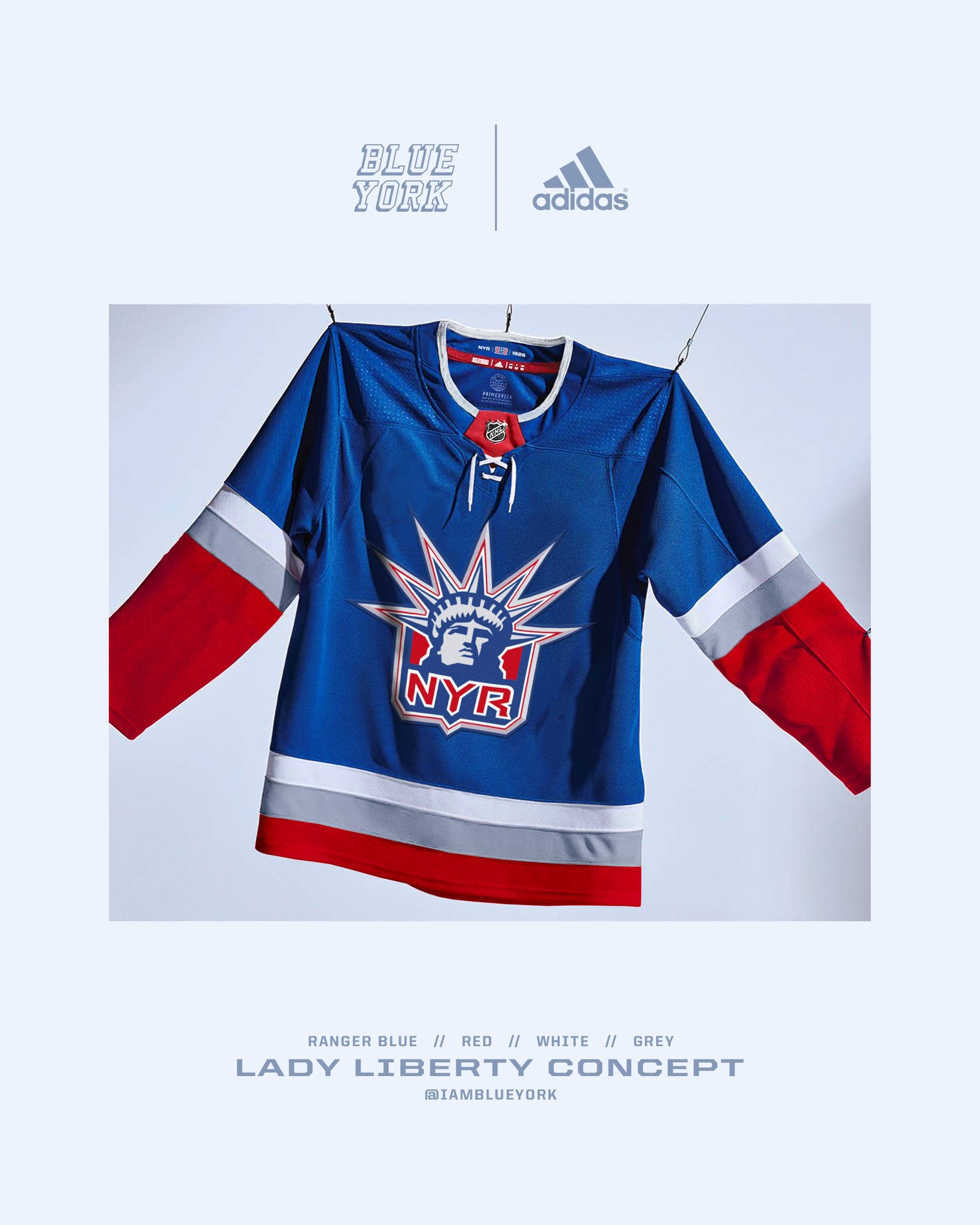 Gabe™️ on X: Have never seen this before… possibly a Fanatics prototype of  the #NYR Reverse Retro jersey? #HockeyTwitter Link:    / X