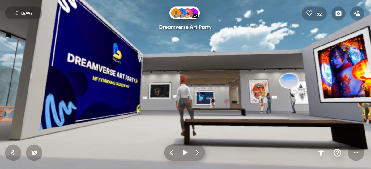 JimeNuska's tweet photo. Big @NftyDreams event supporting artists from around the world!!! 🥳🥳🥳 #Dreamparty #Dreamverse #spatial #NFTcomunitty https://t.co/YI4DPQyPe5