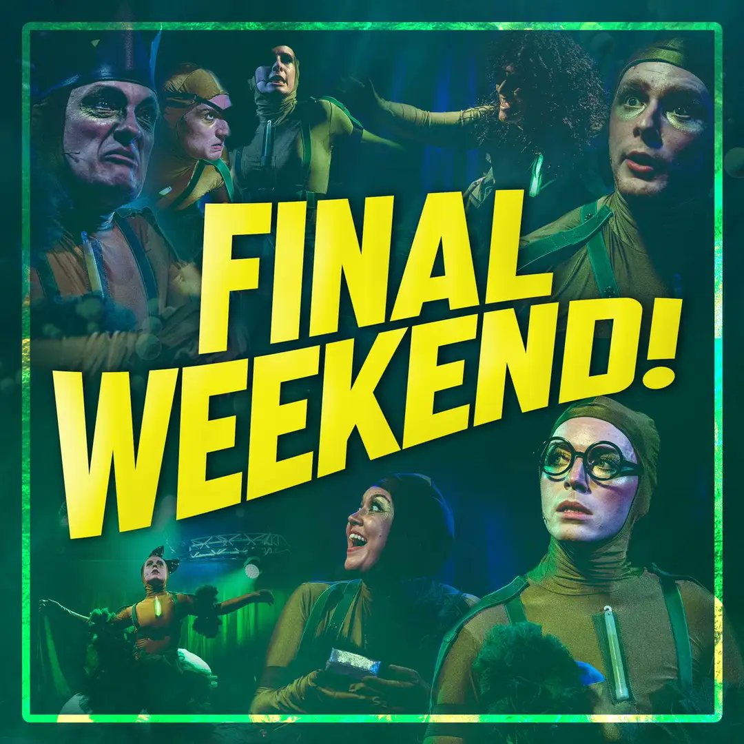 Come join The Yeasts for the last time - final shows this weekend of <a href="/YeastNationUK/">Yeast Nation</a>! It has been an absolute honour, privilege and joy bringing this show to life. Bonkers? Yes. Weird? Yes. Lycra? God yes.
