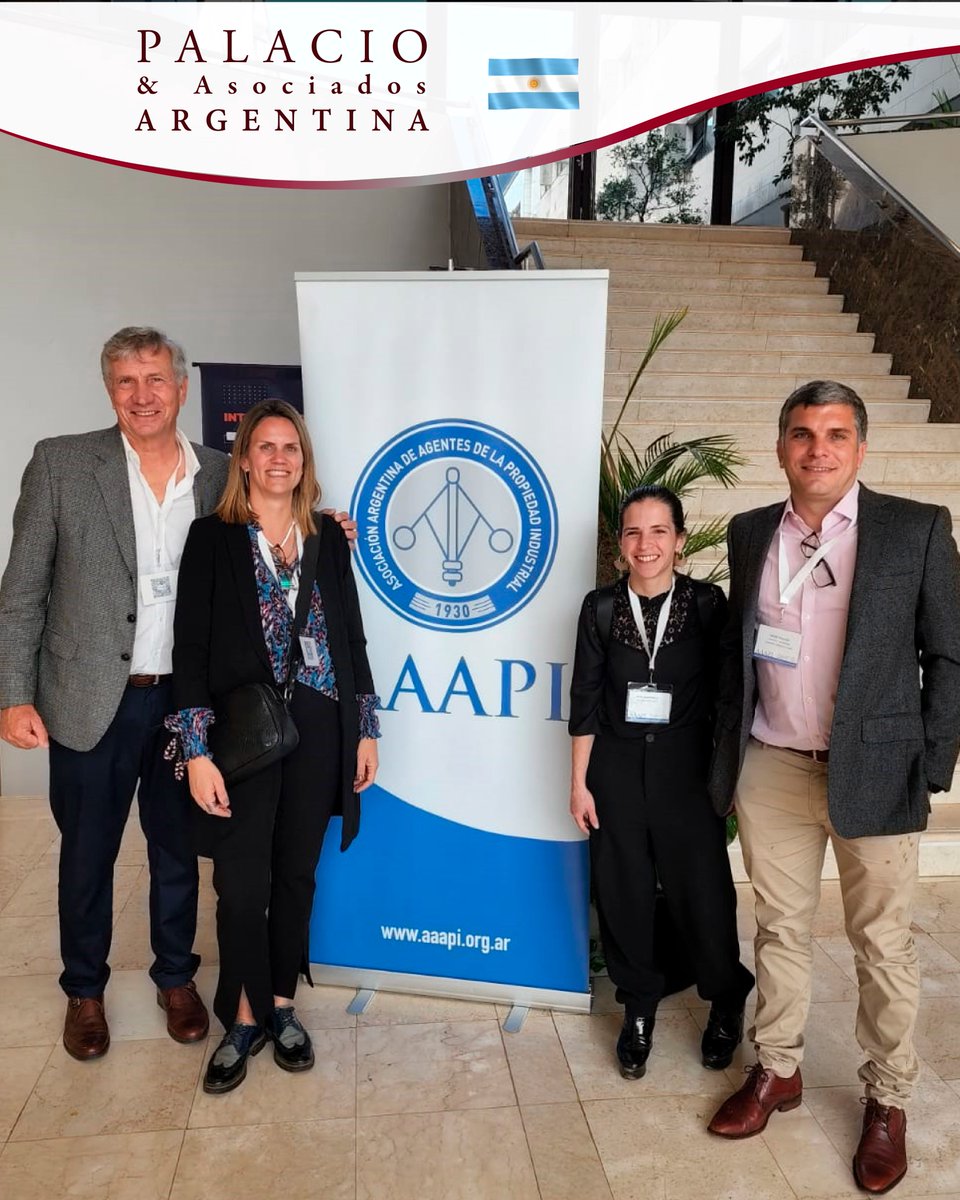 PalacioYAsoc's tweet photo. On Tuesday, Héctor Palacio, Mercedes Durlach, Mingo Palacio and Livia Carbonelli attended the Annual Meeting of the Argentine Association of Intellectual Property Attorneys https://t.co/rKJqnIWJSr