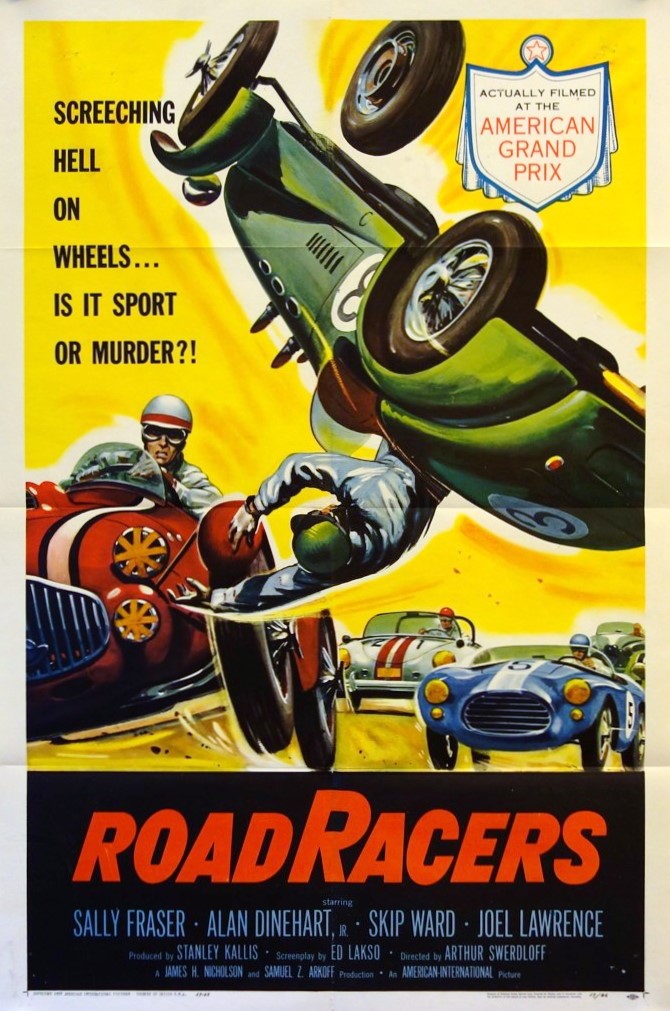 One of my favourite all-time movie posters, with the portrayals of the #allard #ferrari, and  #porsche 
#originalmovieposter : USA 1959 
Size: c104 x 69 cm . Ask for details of condition and price.