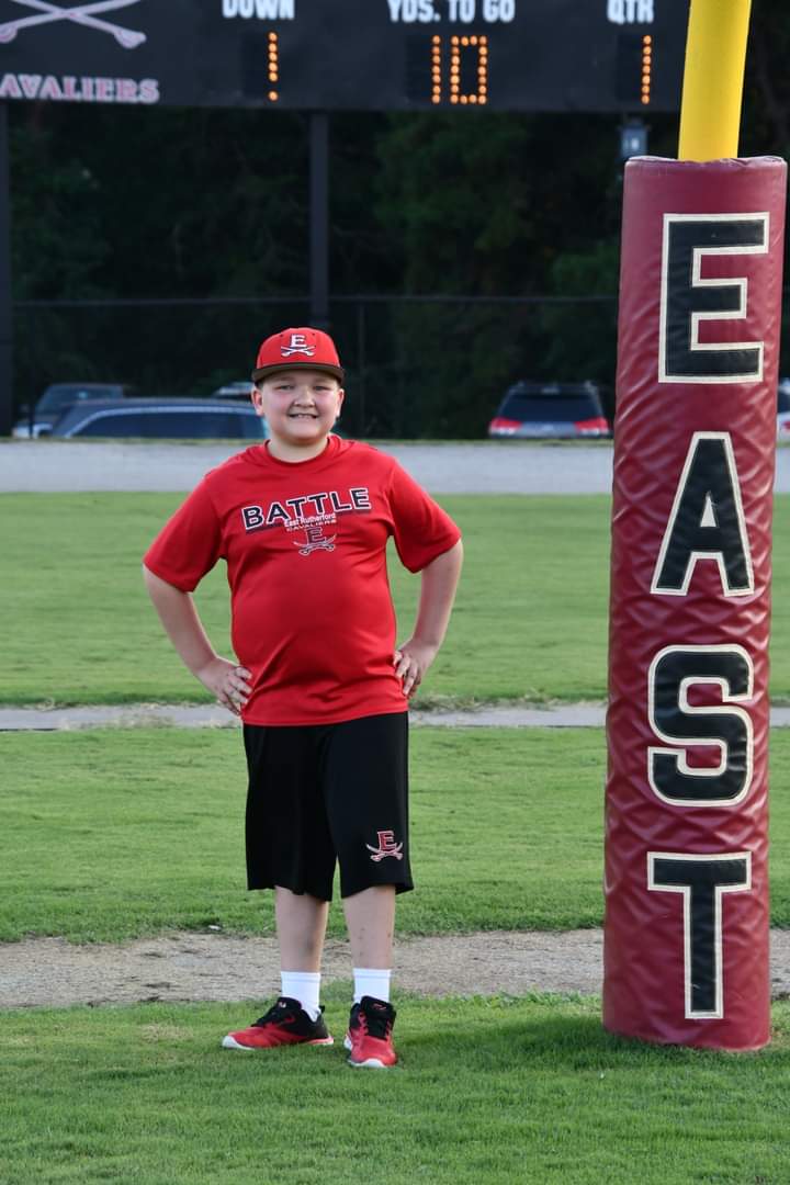 CavsChaplain's tweet photo. That smile when you know it's Friday night! #clackclack @Cavalier_FB https://t.co/aj7wBI3CIj