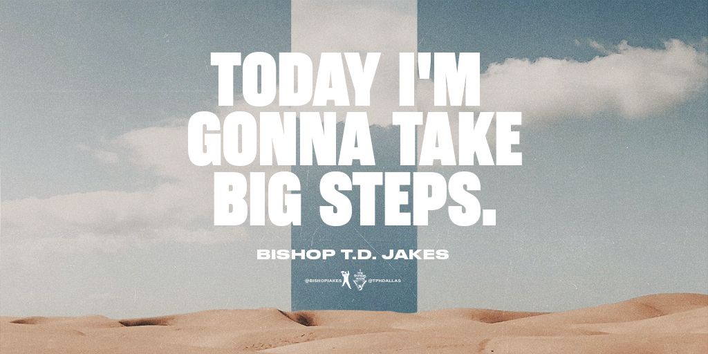 TPHDallas's tweet photo. As you prepare to step out on faith, remember you’re not doing this alone. God is directing your path (Proverbs 3:5-6)!

Rest in knowing He provides #TheGraceToMakeChanges! Watch Part Two of @BishopJakes’ message at https://t.co/KGU23u8LFE

#TPHDallas https://t.co/LlOSzFP9mv