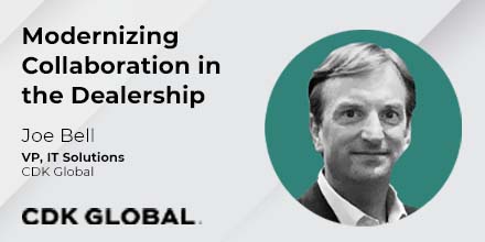 CDKGlobal's tweet photo. See how we’re teaming with Cisco to modernize collaboration tools that help elevate and strengthen the employee and customer experiences. Joe Bell, CDK VP of IT Solutions, explains. Watch the video: https://t.co/3sC9jl3xCy #automotiveindustry #dealership #itsolutions https://t.co/i6fmCVmoz5