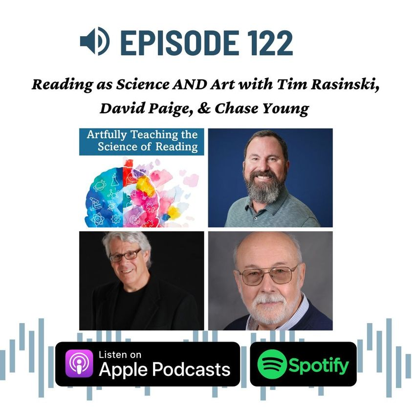 TimRasinski1's tweet photo. Speaking on the Science &amp; Art of Teaching Reading -- this podcast just dropped.  Thanks Melissa &amp; Lori @literacypodcast !

https://t.co/ZaZB8dsQWi https://t.co/OhJ2AaKuNZ