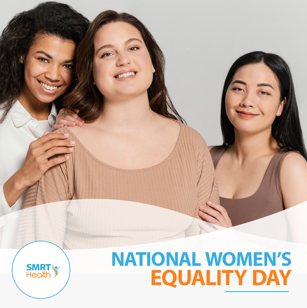 SMRT_Health's tweet photo. Happy #NationalWomensEqualityDay!

This is a special day that lets us &amp; the younger generation recognize the past women who fought for equal rights &amp; those who continue to do so today.

We encourage you to promote today so we can continue to evolve as a society! https://t.co/yAHIE8JVMh