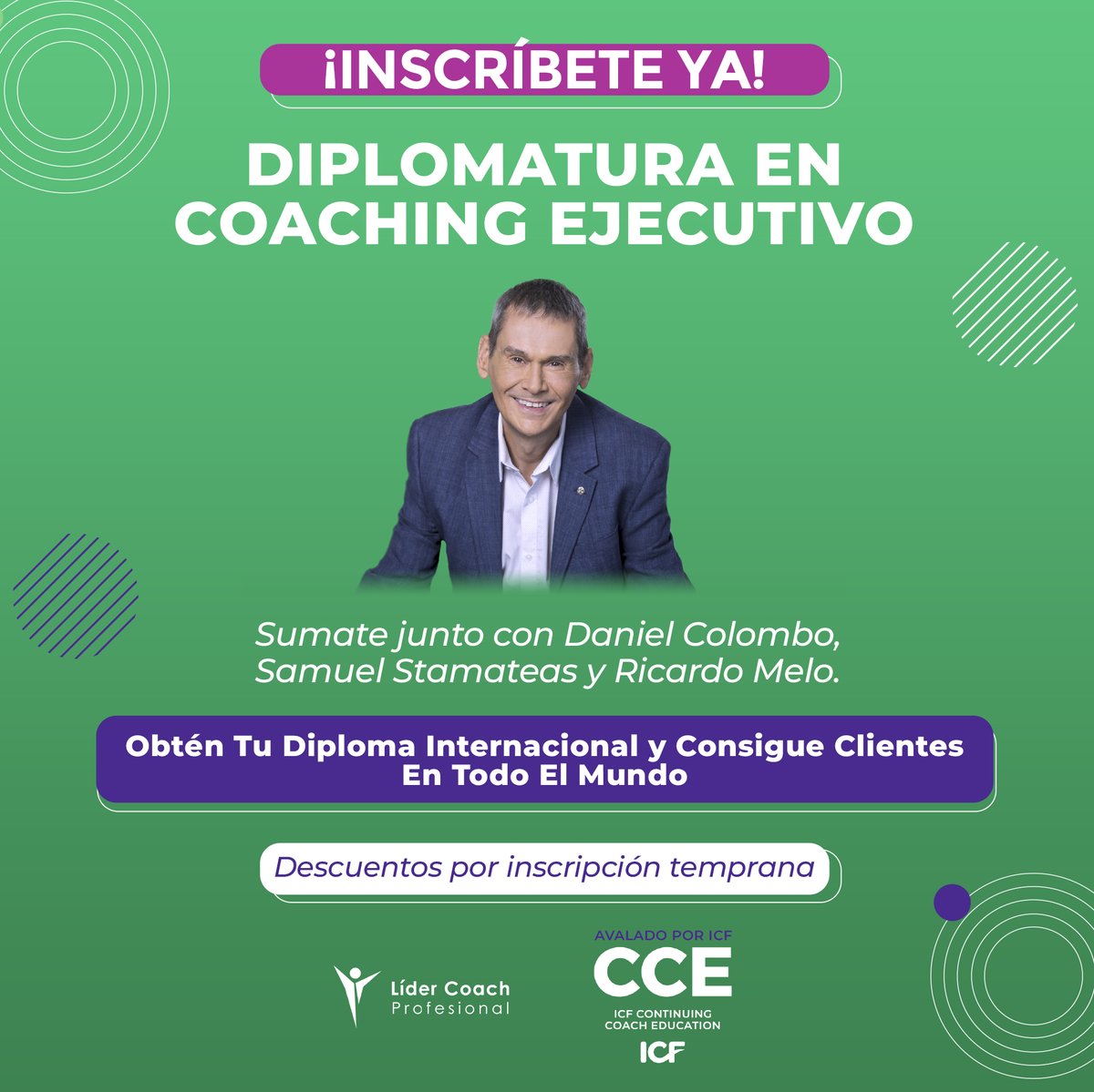ICFMexico's tweet photo. *PATROCINADO*
Líder Coach Profesional presenta la 2da edición del
#Diplomado en #Coaching Ejecutivo
100% practico, para #coaches y #lideres de equipos
Avalado por #ICF y #CCE
Comienzo : Octubre 2022 – 12 clases 2 veces
x semana
Info y Promociones aquí: https://t.co/6S40ddGWRh https://t.co/lToeYSau1u