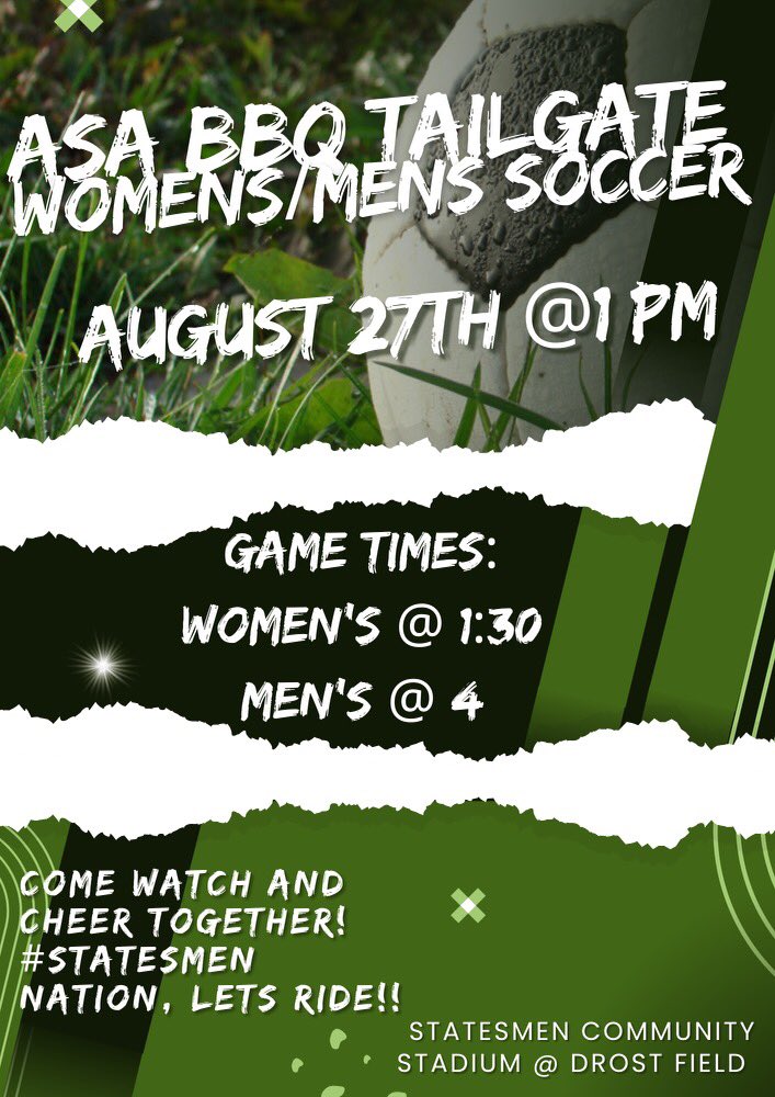 Come out to the pitch tomorrow to grab some food and enjoy watching <a href="/WPU_MSOC/">WPU Men's Soccer</a> and <a href="/WPU_WSOC/">William Penn WSOC</a> !