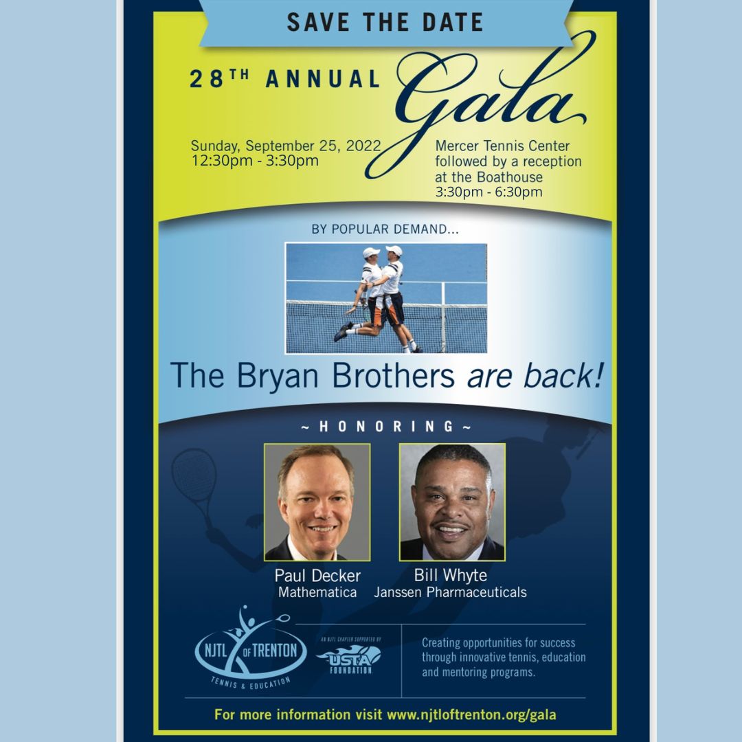 For the 28th Annual NJTL of Trenton Gala we are proud to honor longtime board members and sponsors Paul Decker &amp; Bill Whyte. To make a donation or purchase tickets visit njtloftrenton.org/galas

#njtlt #gala #ustaf #ustams