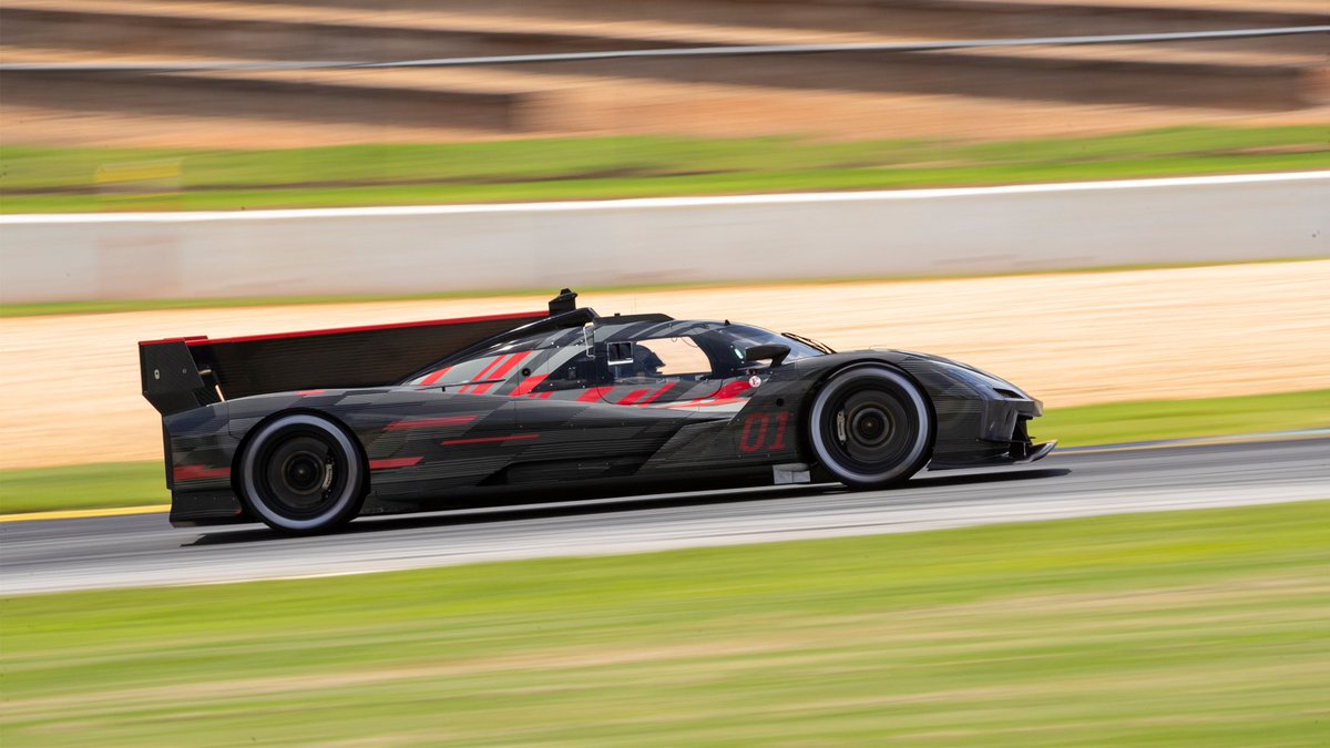 CadillacVSeries's tweet photo. With another round of testing in its rearview, the 2023 Cadillac V-LMDh roars closer to the competition. #CadillacRacing #WEC #IMSA #BeIconic https://t.co/XIo7YQNdOM
