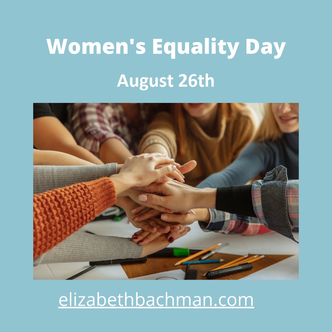 Today, August 26th,  we are celebrating Women's Equality Day!
#womensequalityday