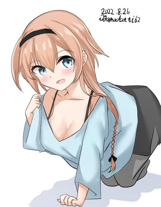 #艦これ版深夜の真剣お絵描き60分一本勝負 #艦これ版真剣お絵描き60分一本勝負_20220826照月ちゃん 