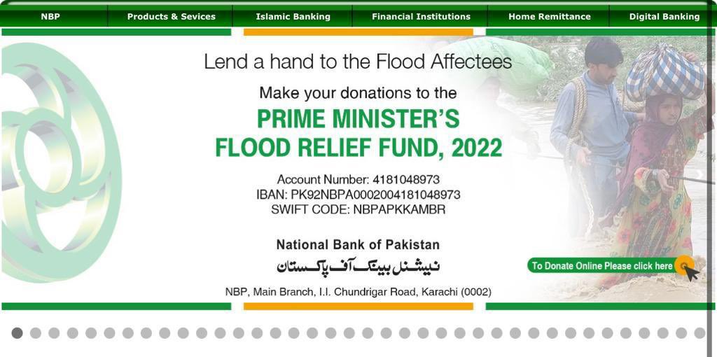 PakinNewYork's tweet photo. Over 30 million people of #Pakistan 🇵🇰have been affected by devastating floods.Donations to the Prime Minister’s Flood Relief Fund 2022 can made to the following accounts:

#FloodinPakistan https://t.co/VOiGO5hR4U