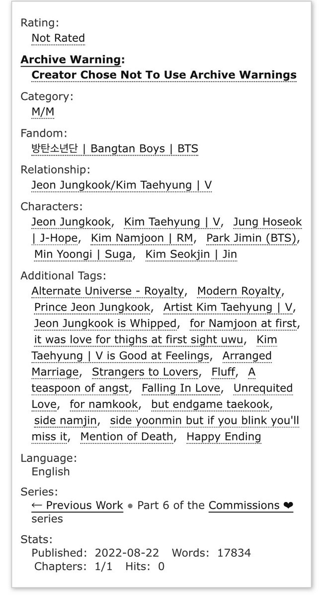 Yooniversee_'s tweet photo. #taekookau 

The prince of Korea must marry for his country, but that doesn’t mean Jungkook has to be happy about it.

— prince koo x artist tae
— arranged marriage
— fluff,tiny angst,happy ending!
— 17.8K words

Commission for Jan ♡

🔗: https://t.co/5QPArxIqKt https://t.co/20NiqkcGFW