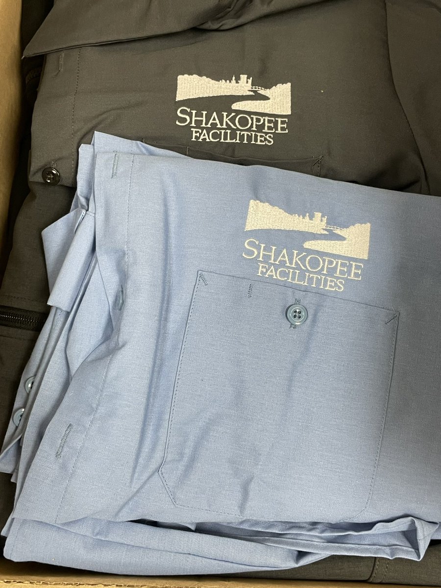 ApparelEth's tweet photo. Some work apparel heading over to the shakopee facilities department!
#embroidery #workapparel https://t.co/e93dtL4VeK