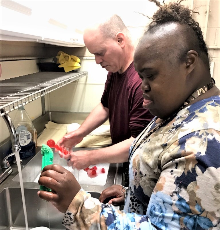 CUINCorg's tweet photo. It's #NationalDogDay! In July Ina &amp; Dean, clients from our Swansea Skills Training Center helped out with laundry and cleaning at @BAHSPets.🐶
**According to Ina, the best part of being there is learning how to help care for the animals! We couldn’t agree more! https://t.co/3pDcX6mwDf