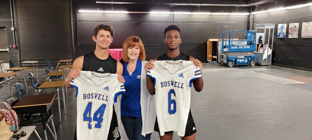 So honored to be given these jerseys! Great guys, talented in the arts and athletics! Go Bos!