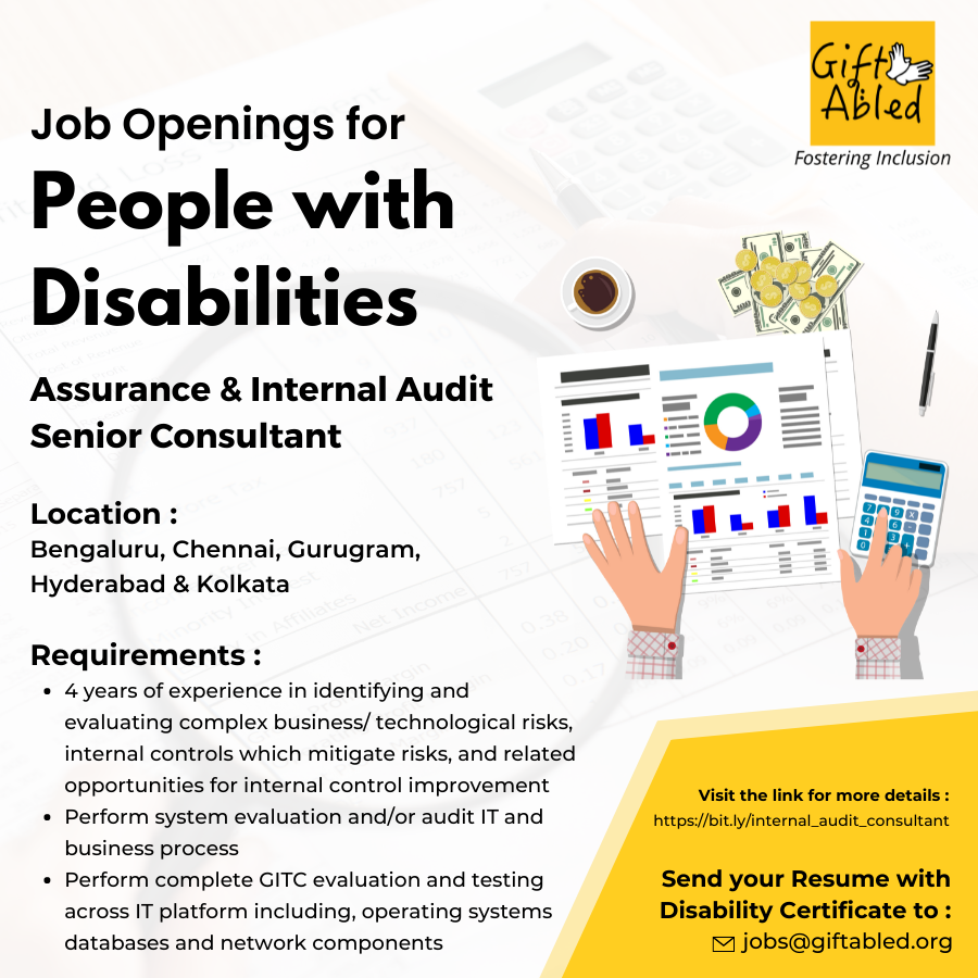 GiftAbled's tweet photo. Visit the link for more details :
https://t.co/e13ogC580A
APPLY NOW
Send your resume with Disability Certificate to
jobs@giftabled.org
#GiftAbled #Jobs #JobsforPeoplewithDisabilities #EmploymentOpportunity #Analytical #MSOffice #GITCevaluation #Audit #OperatingSystems https://t.co/wwZOzghBsY