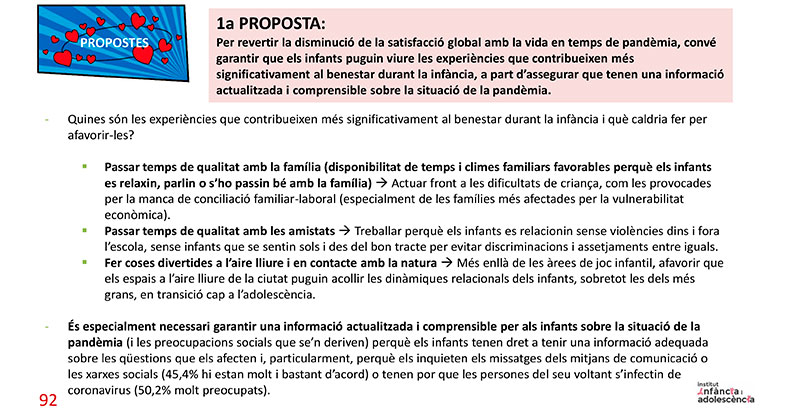 InstInfancia's tweet photo. ☝️PROPOSTA 1
Garantir q els infants puguin viure les experiències que més contribueixen al #benestarInfància:
- Actuar front a les dificultats de #criança
- Treballar pq els infants es relacionin sense #violències dins i fora l’#escola
- Afavorir q l'#espaipúblic sigui #jugable https://t.co/3KSSWr6AUi