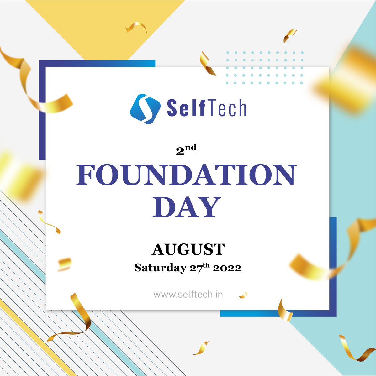 selftech_in's tweet photo. Celebrating the completion of the second year of our collaboration, success, and growth at #selftech.
Special thanks & cheers to all who have been with us and contributed towards growth of the company.
#togetherforever
#foundinganniversary #selftech #team https://t.co/L9HNZo40jM