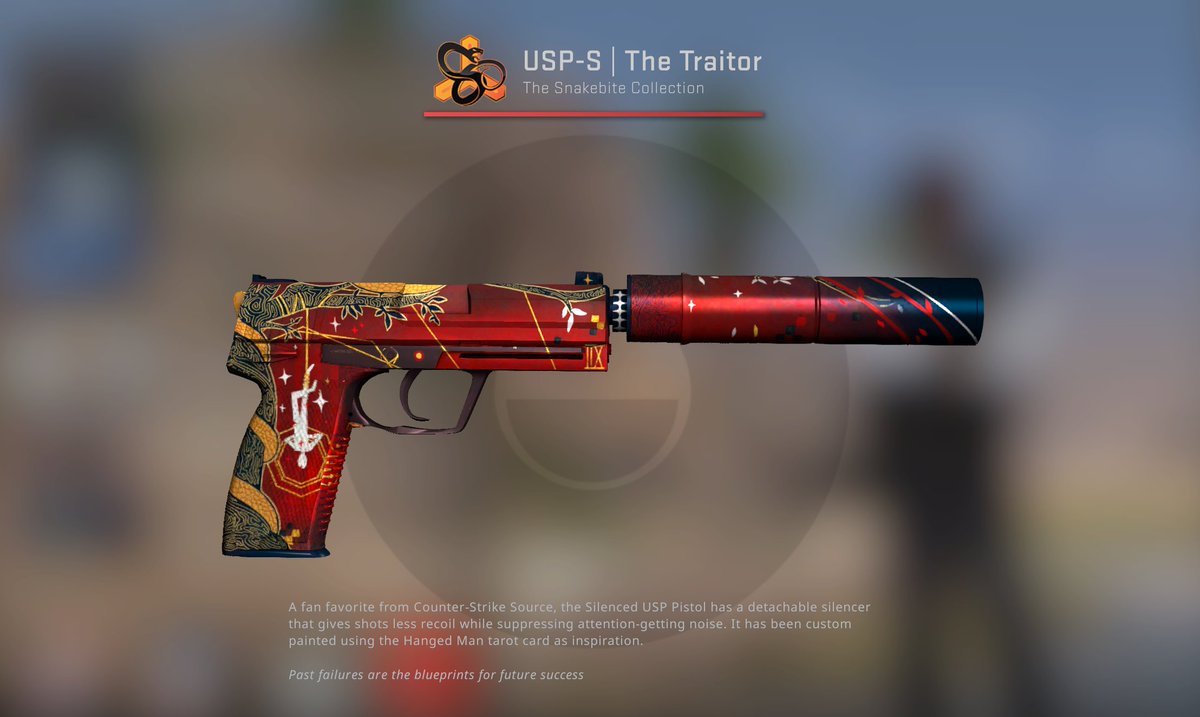 Vearless_Games's tweet photo. Celebrating 1111 followers on Twitter!

I'm giving away this USP-S The Traitor skin!

How to enter:
1. Follow @Vearless_Games✅
2. RT this post♻️
3. Tag 2 friends below! 👯

Winner drawn the 3rd of September, good luck! https://t.co/9NiHBbeXJr