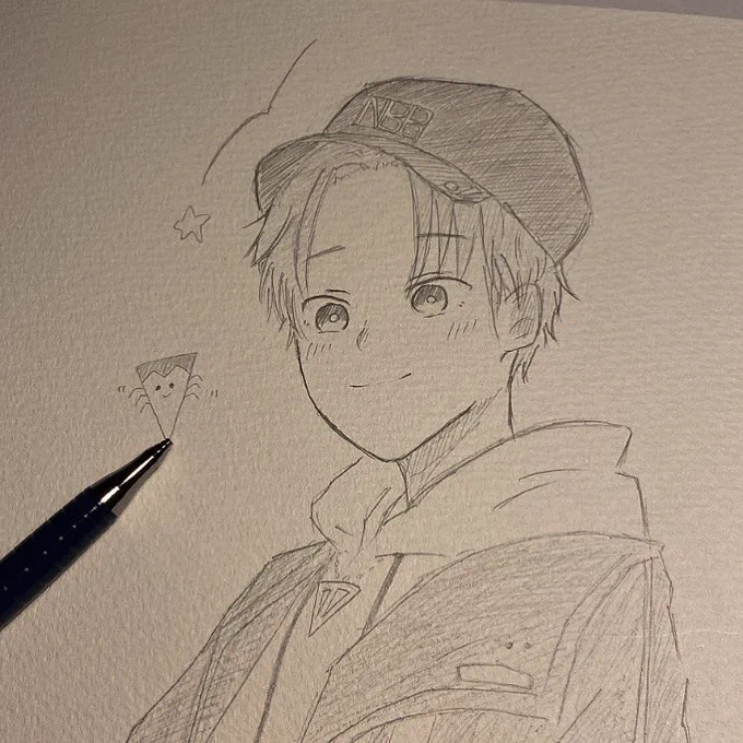 あごくん
 #rkgk #アナログ絵 #金剛力也像  #あごくん #にじさんじ 