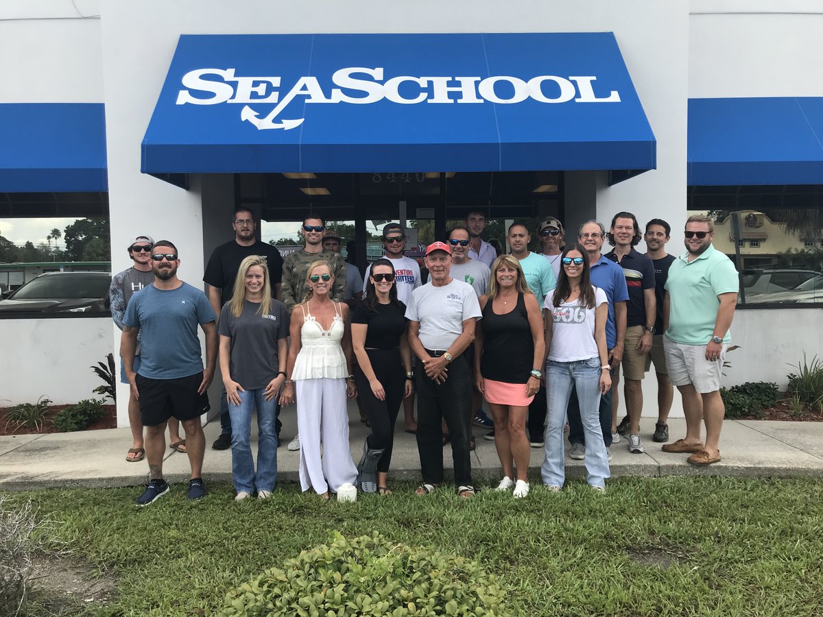 SeaSchoolOnline's tweet photo. Mighty fine group of Captains coming out of headquarters last weekend. Wishing all of you much success in all your endeavors!! ⚓
The next #OUPV classroom course with availability in #StPete will be November 11th. https://t.co/8UCLVJejAV
hqstaff@seaschool.com | (727) 577-3992 https://t.co/DkYZUr9zs0
