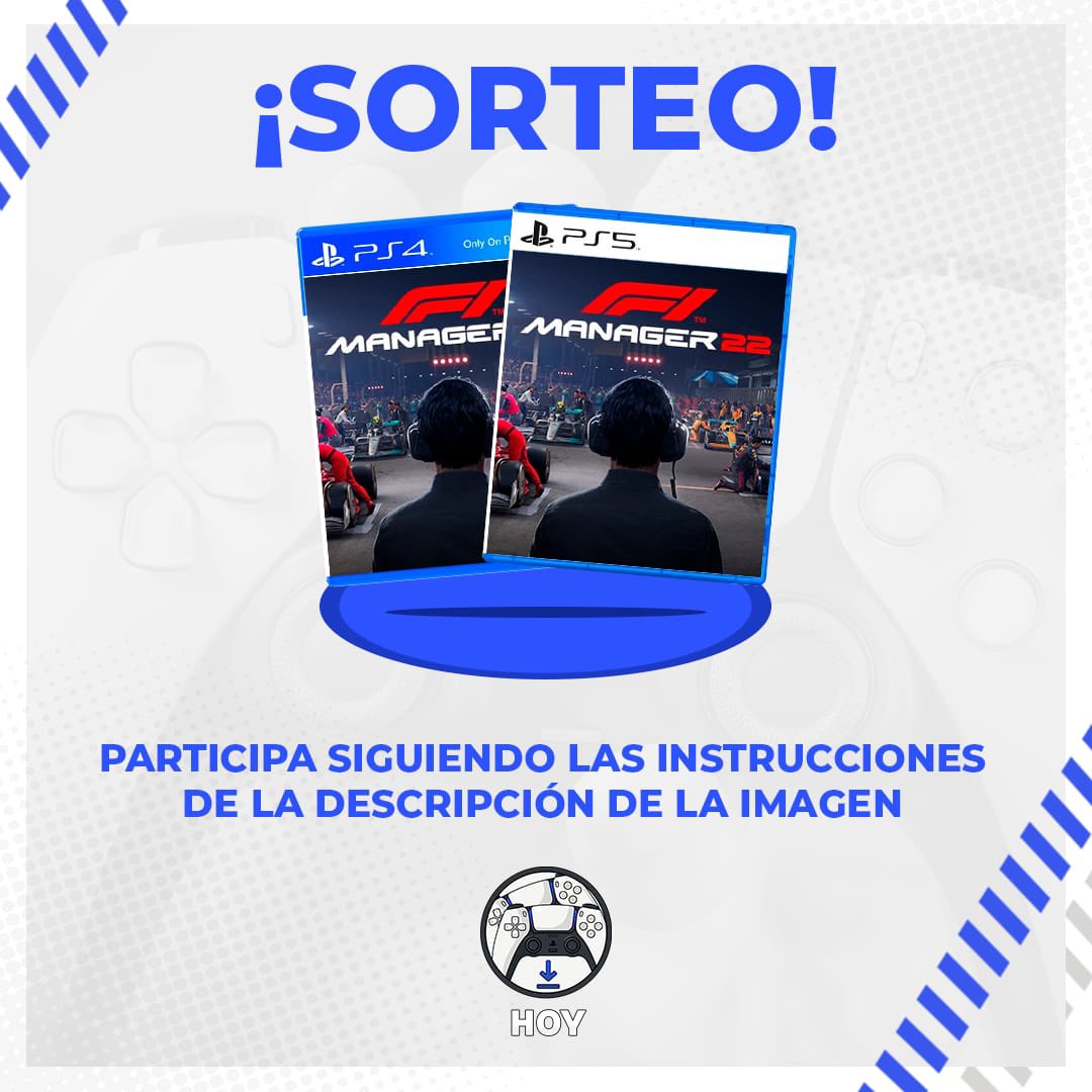 PetirrojoAzul's tweet photo. 🍀SORTEO INTERNACIONAL🍀
 
Gracias a los chicos de @LotienesHOY os traemos un sorteo del F1 MANAGER 22 para PS4/PS5 🎮 que salió ayer!!

Para participar:
1. Hacer RT
2. Seguir a @LotienesHOY y @gameplanetps 
 
El ganador se anunciará el 4 de septiembre.

MUCHÍSIMA SUERTE🤞🏻 https://t.co/v5l4tyLnLJ