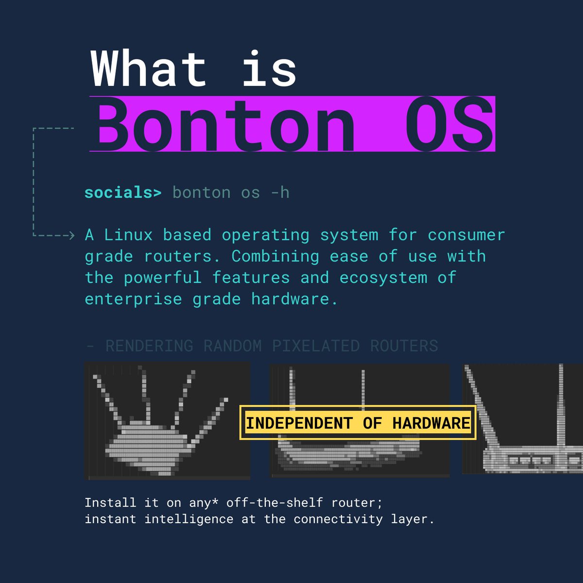BontonConnect's tweet photo. Bonton Connect introduces Bonton Operating System for routers that is the foundation of empowering connectivity to the next level by extracting more value from connectivity itself. 

#bangladesh #startup #emergingmarkets #technology https://t.co/SC6AceLJPi