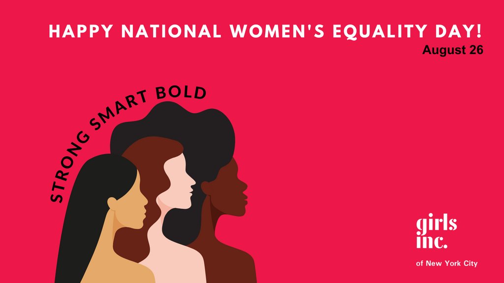On #WomensEqualityDay, we honor the champions who have broken through gender barriers, and we remember the call that #EqualityCantWait. Check out #ProjectAccelerate to learn how we're stepping up to the challenge of equity in the workplace: girlsincnyc.org/projectacceler…