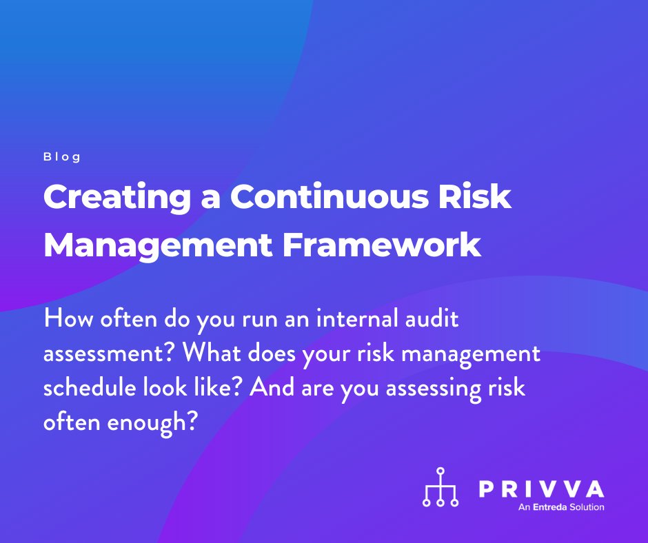 PrivvaInc's tweet photo. Many businesses struggle to implement continuous risk management, but they need continuous risk management to stay one step ahead of risk. 

Here’s why you need continuous risk management and how you can create a continuous risk management framework.

https://t.co/25o4BB7ku8 https://t.co/2NtbgW3tfU