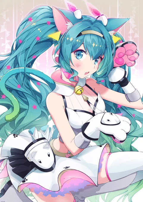 ミクさん15thおめでとう～!!!Galaxy Live×にゃんこ#にゃんこズONLINE #にゃんこズ合同 #初音ミク #初音ミク生誕祭2022 #初音ミク生誕祭 