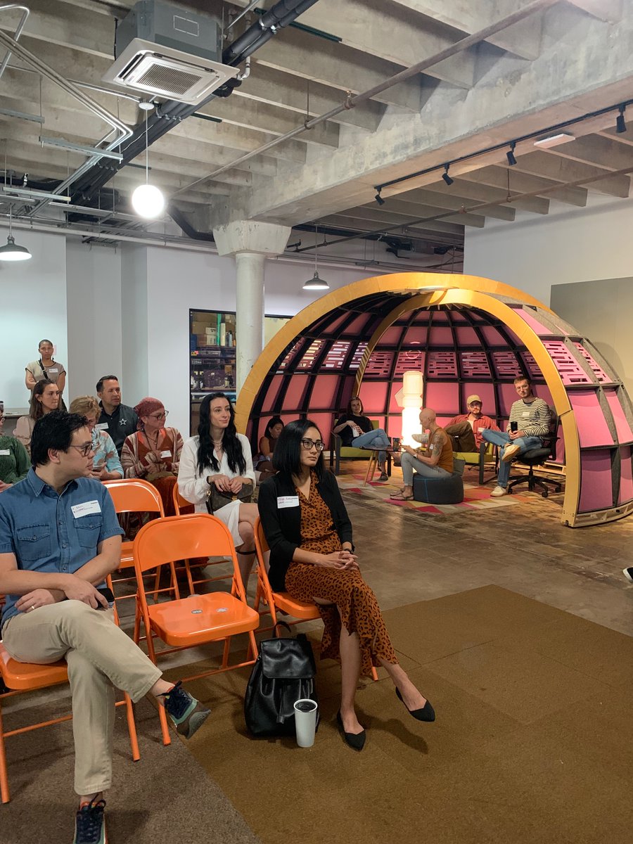 Gathering in the innovation space at <a href="/GoodCoworkingTX/">Good Coworking</a>