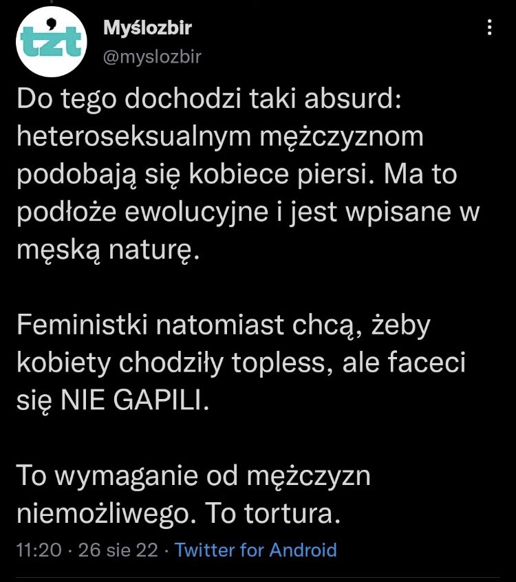 milczaraa's tweet photo. opresja mężczyzn nie ma końca https://t.co/AVF3g87qHg