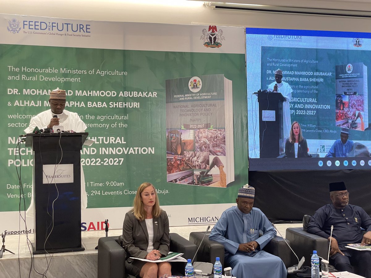 IFPRI_Nigeria's tweet photo. The policy aims to achieve sustainable economic and social change through public and private sector investments in agriculture and rural development while addressing the needs of all farmers through deliberate efforts to inject technology and innovations.
#NATIP2022 #NATIP https://t.co/n6uDfR7HZ1