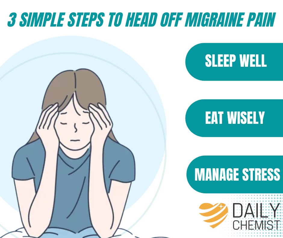 ChemistDaily's tweet photo. Migraines cause pain as real as the pain of injuries with one difference. Healthy habits and simple nonmedical remedies sometimes stop migraines before they start.

#migraine #chronicpain #chronicillness #headache #migrainerelief #migraineawareness #migraines #migrainessuck https://t.co/WnyjHCUdAm