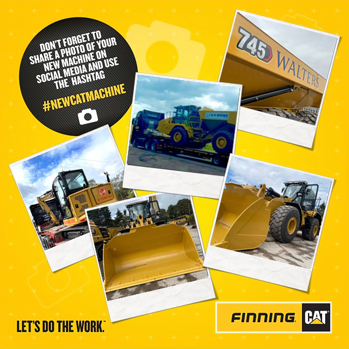 FinningNews's tweet photo. Here are this week’s #NewCatMachine photos!
@IHBrownLtd took delivery of a Cat® 730, @TheWaltersGroup added some more Cat 745s to their fleet, @DLTORO_LTD have added a Cat 306 to their growing fleet and Ryan Trafford sent this Cat Next Gen 972 off to Simon & Colin in Kent. https://t.co/KHTV46dYO1
