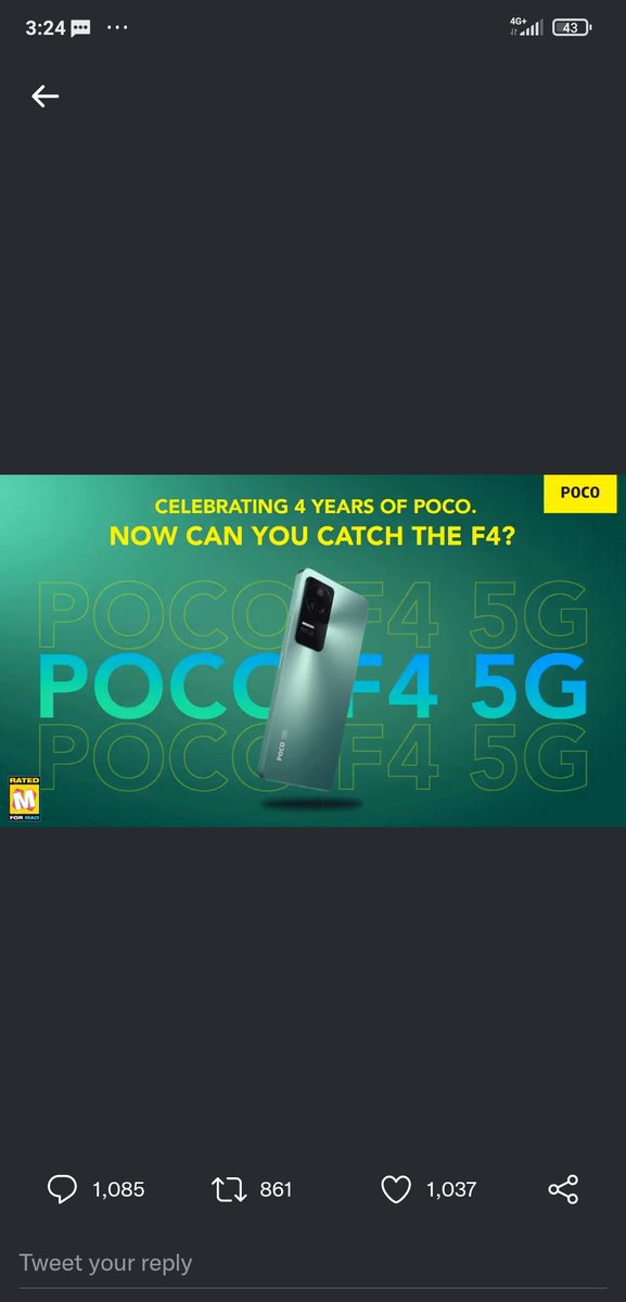 mayankgupta339's tweet photo. @Himanshu_POCO #POCOF45G #EverythingYouNeed  #4YearsofPOCO https://t.co/ycvEXIQESg