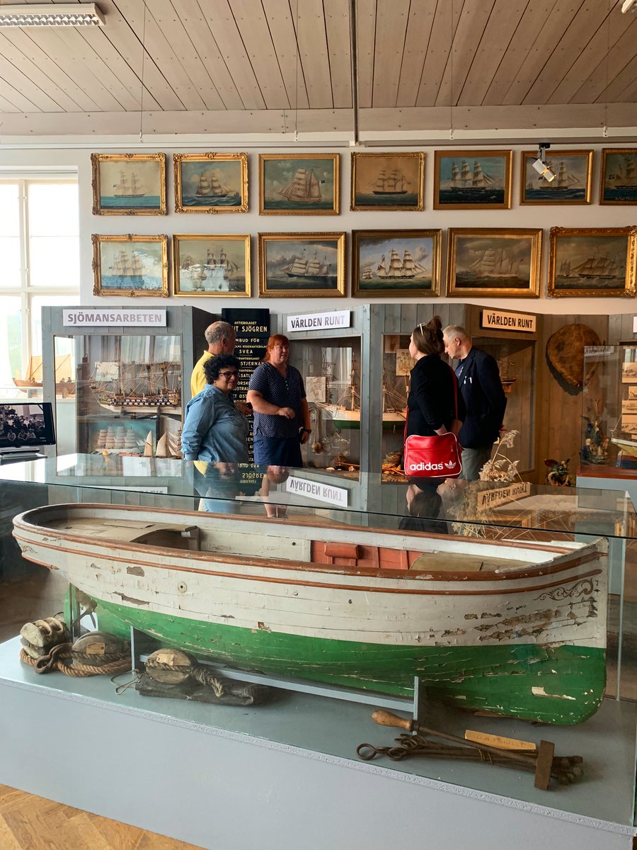 UnescoChairLNU's tweet photo. As promised! Discussions about where the value in naval collections lies - with conservation or also with people using collections to gain meaning & social connection in the present lives? #HeritageFutures #Vastervik https://t.co/9o5WB9mtKi