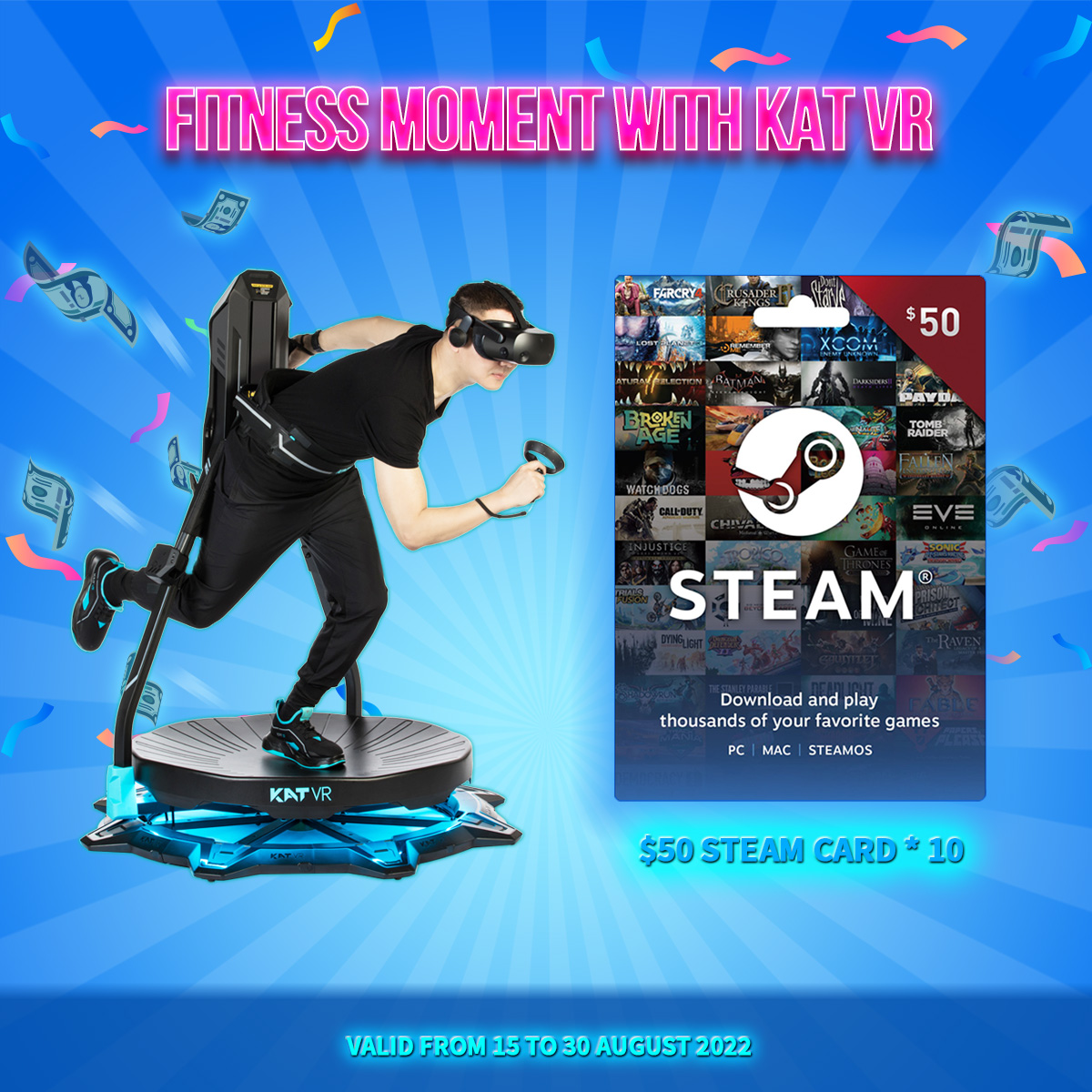 katvrwalk's tweet photo. L.A.S.T 3⃣ DAYS to join us
We're eager to learn more about your #fitness story by using our products
😉 Come and participate!
Discord 👉 https://t.co/lQiZyQaaox
FB group 👉 https://t.co/at9kevCBn2
#workout #KATVR #vr #VRtreadmill #katwalkc #katlocos #vrgaming #Giveaway #contest https://t.co/8Q5wsmiasB